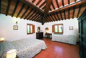 Tuscany farmhouse twin bedroom